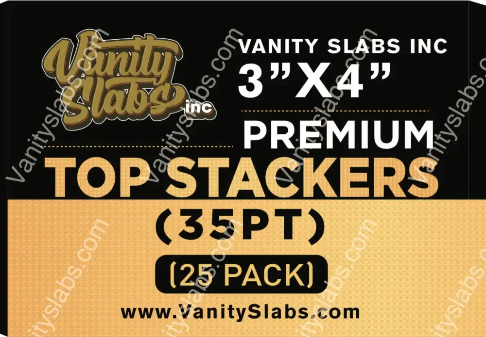 100 Premium Top Stackers (w/ Film) 35pt Card Loaders (4 x 25 Packs) for Baseball Football Hockey Basketball Cards