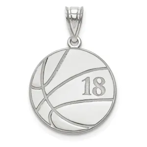 10KW Personalized Basketball Pendant