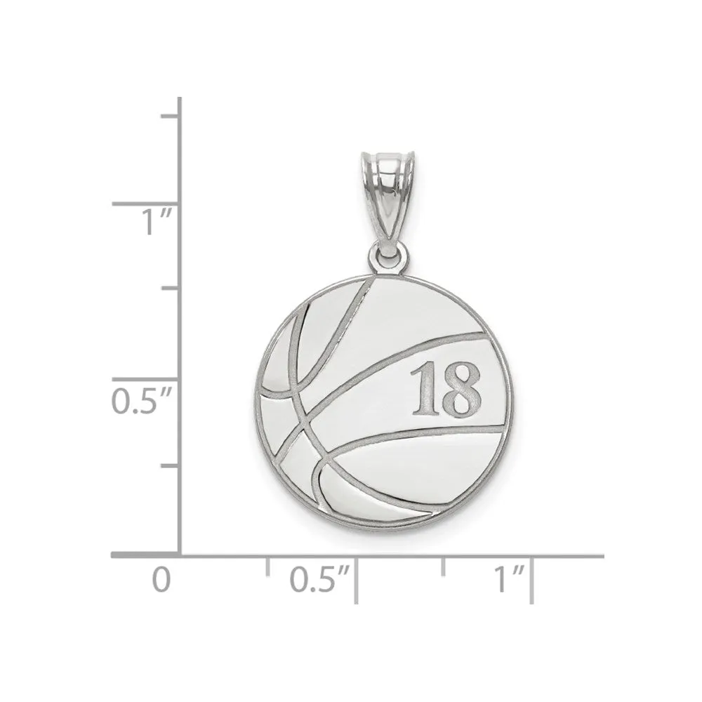 10KW Personalized Basketball Pendant