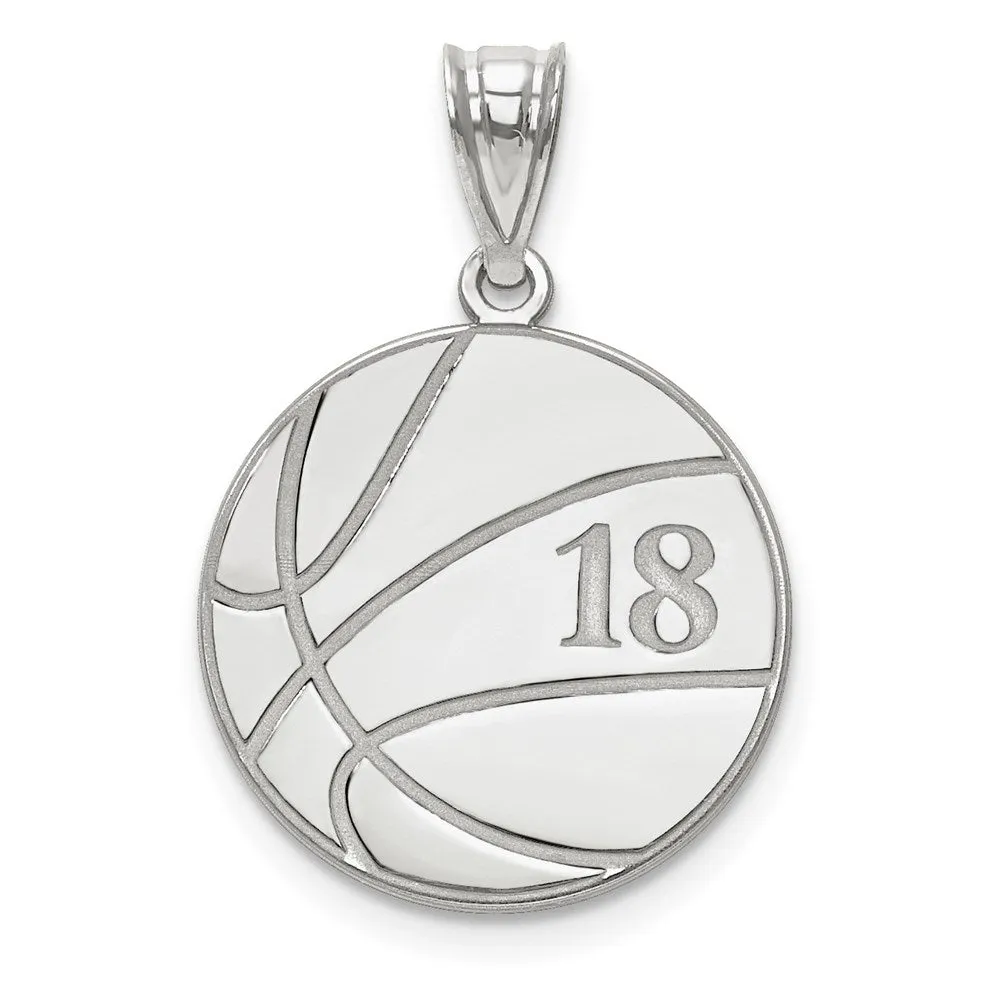 10KW Personalized Basketball Pendant
