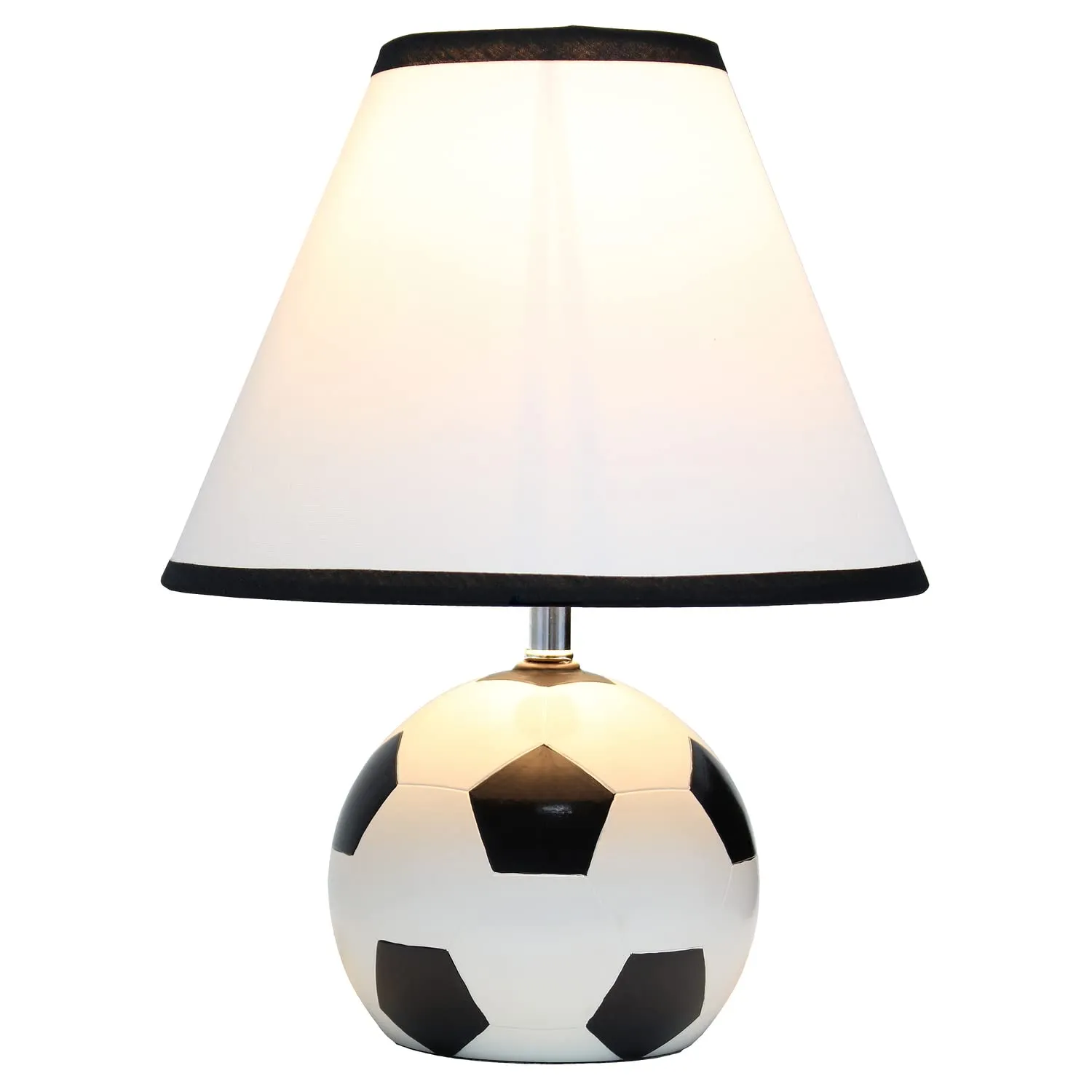11.5" Tall Athletic Sports Football Base Ceramic Table Desk Lamp