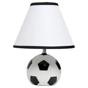 11.5" Tall Athletic Sports Football Base Ceramic Table Desk Lamp