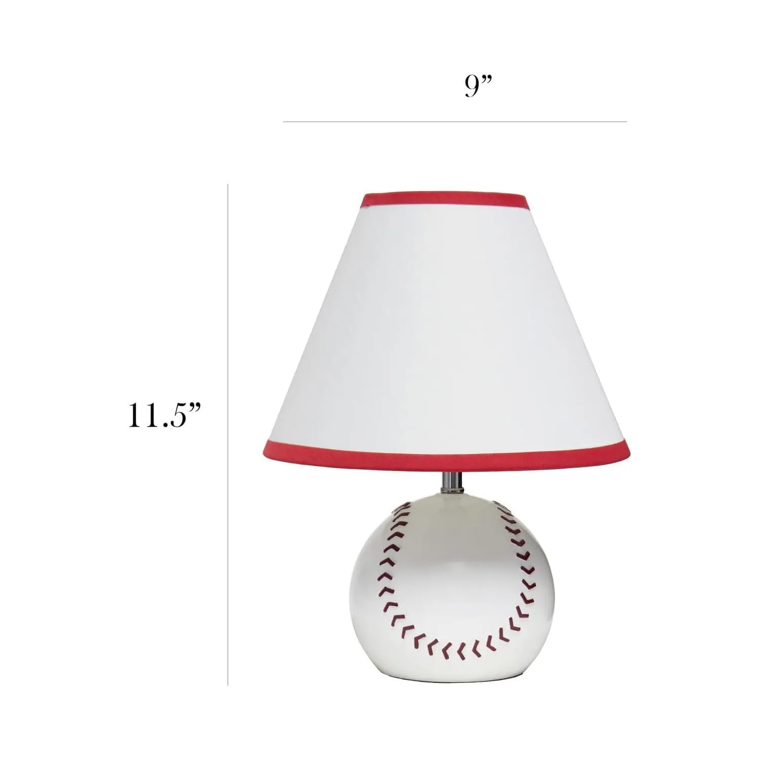 11.5" Tall Athletic Sports Football Base Ceramic Table Desk Lamp