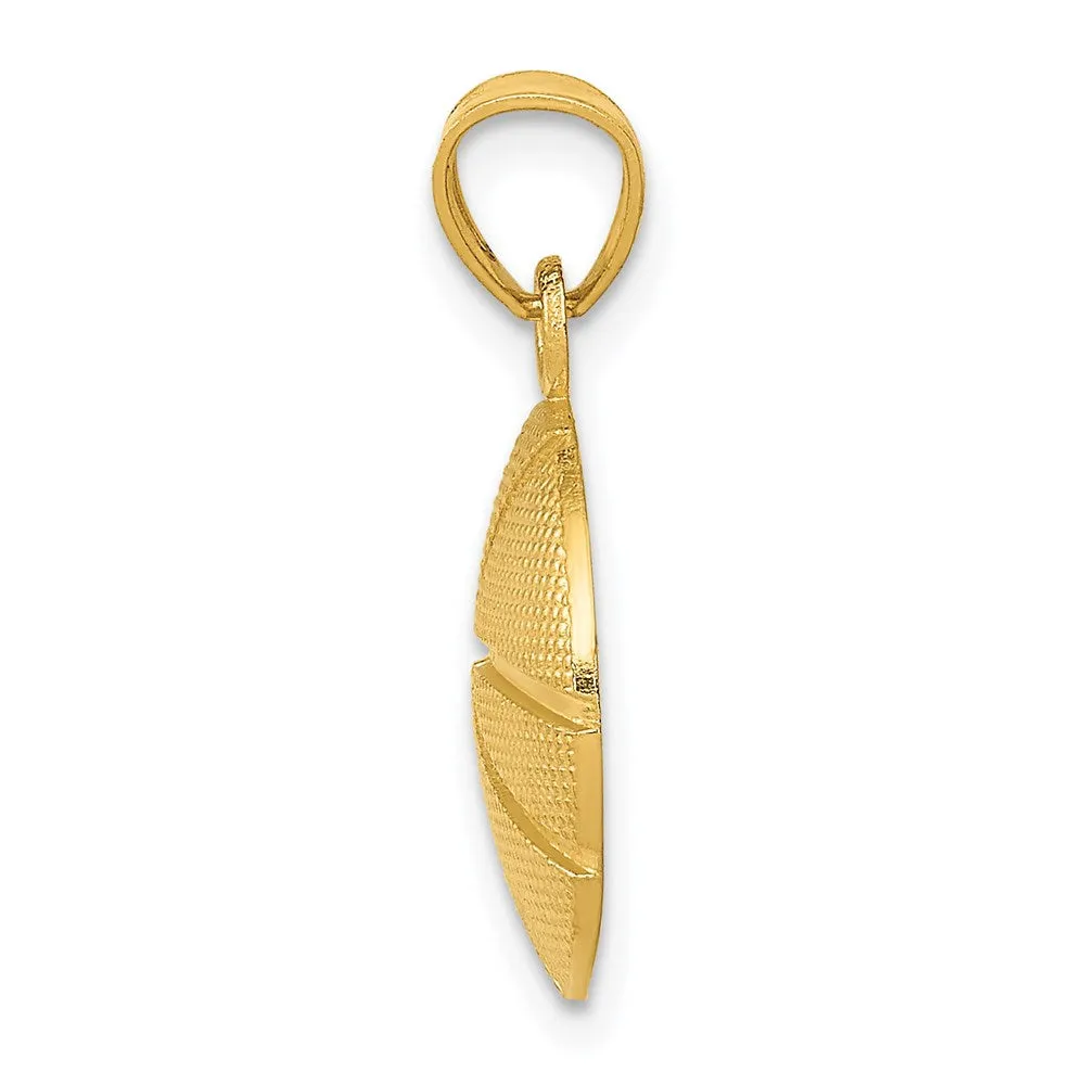 14k Basketball Pendant