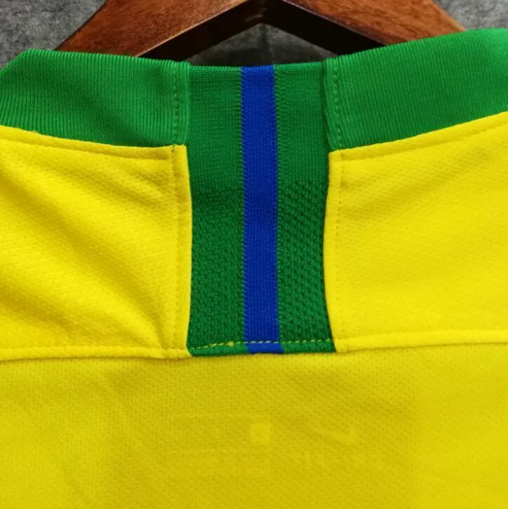 2018 Men Brazil Jersey Home Neymar Jersey Soccer World Cup Jersey Fanatics