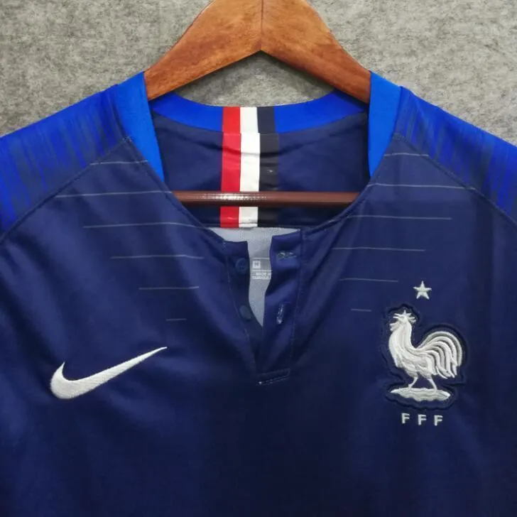 2018 Men France Jersey Home Stadium Jersey World Cup Jersey Fanatics