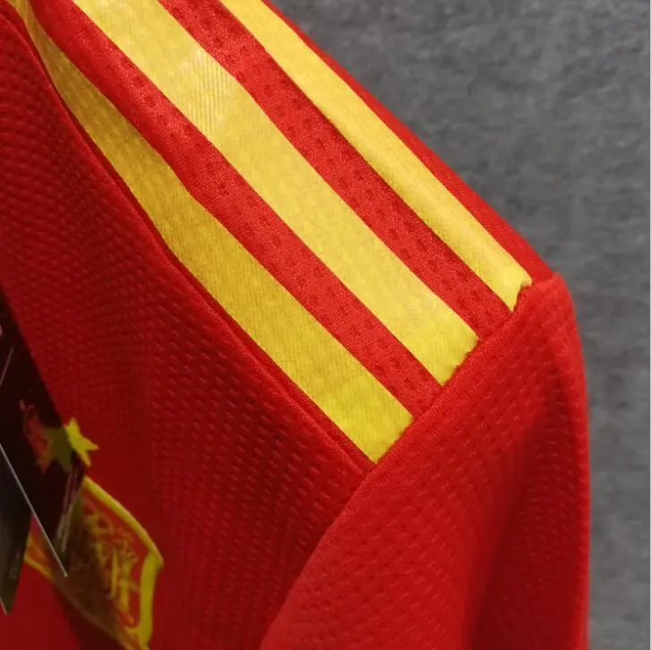 2018 Men Spain Jersey Home Stadium Soccer Jersey World Cup Jersey Player