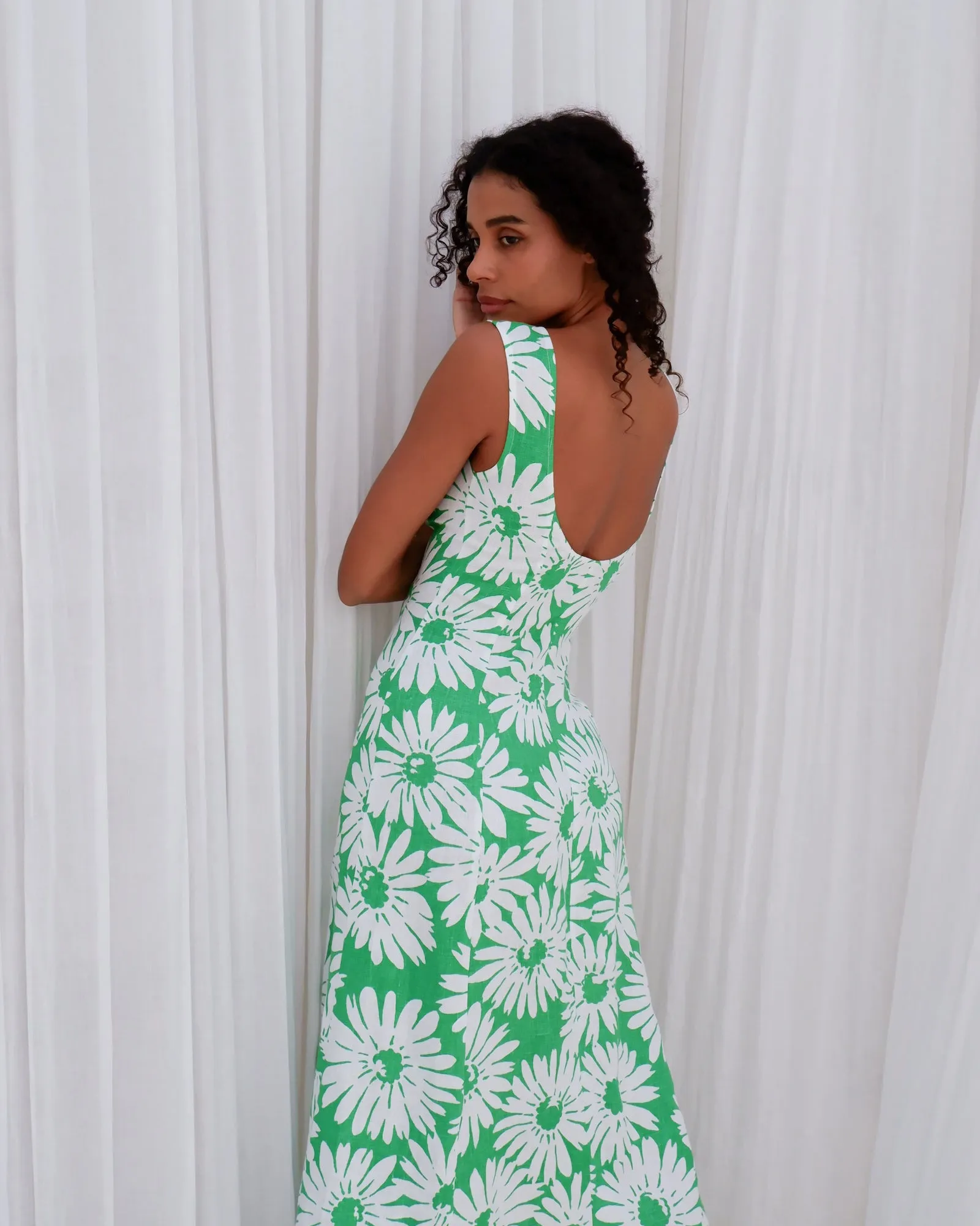 Ada Dress 2.0 | Linen Floral