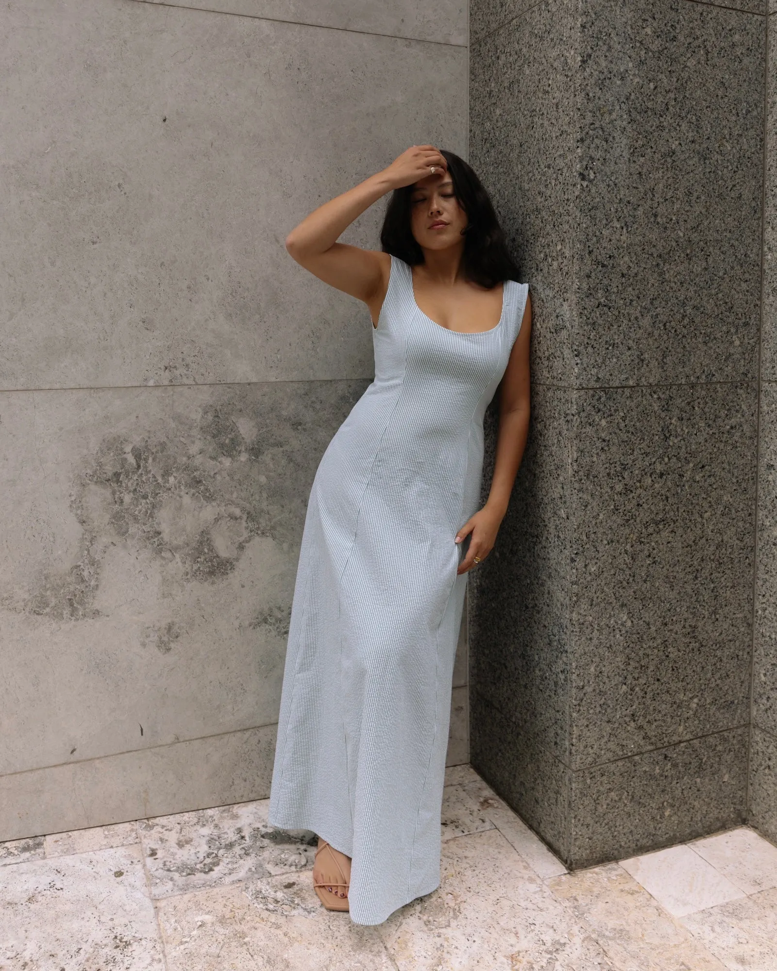 Ada Dress 2.0 | Seersucker Stripe