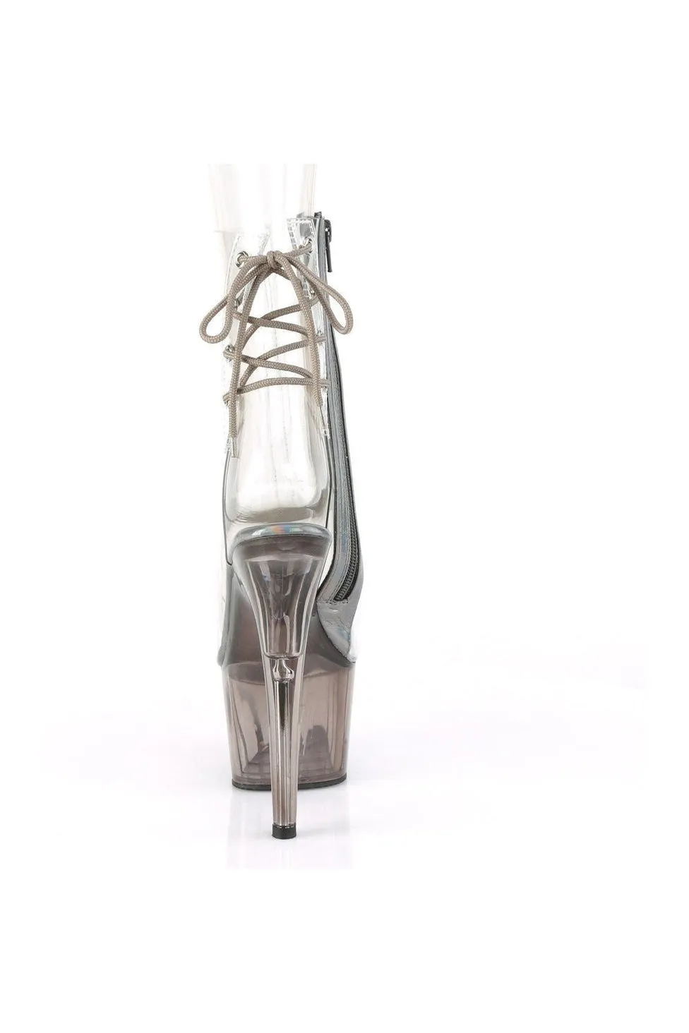 ADORE-1018CT Exotic Boot | Clear Vinyl