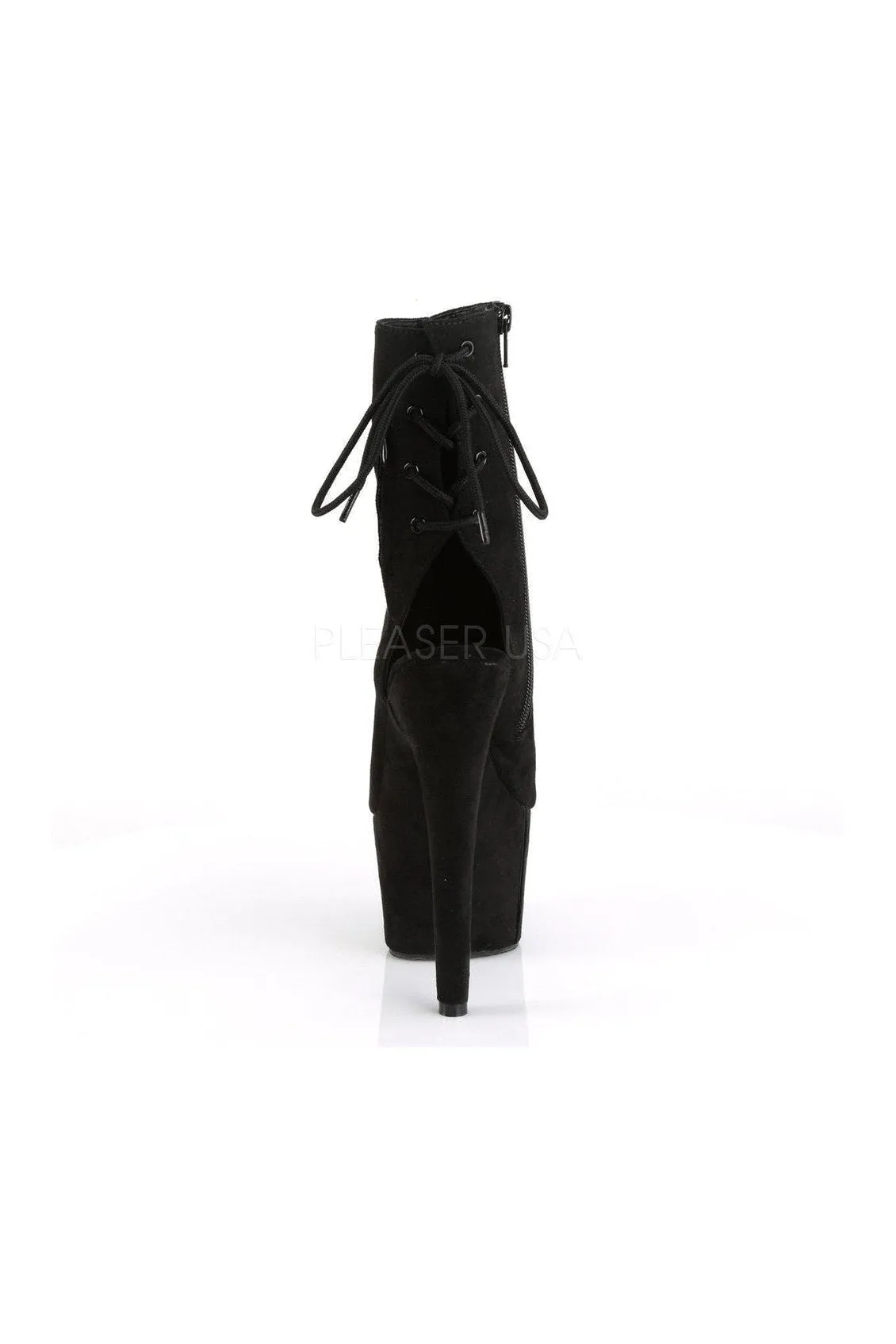 ADORE-1018FS Platform Boot | BlackFaux Suede