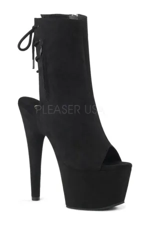 ADORE-1018FS Platform Boot | BlackFaux Suede