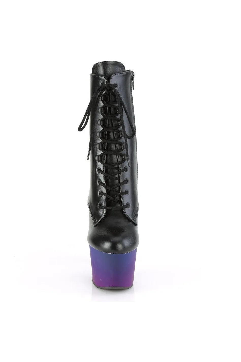 ADORE-1020BP Exotic Boot | Black Faux Leather