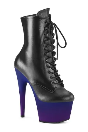 ADORE-1020BP Exotic Boot | Black Faux Leather