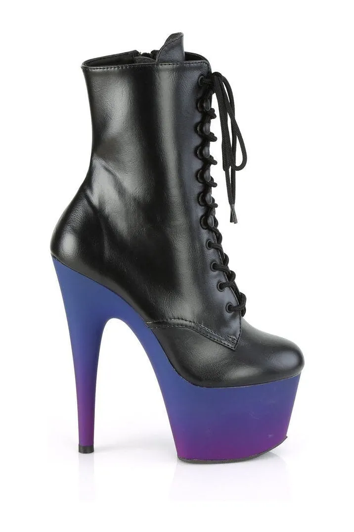 ADORE-1020BP Exotic Boot | Black Faux Leather