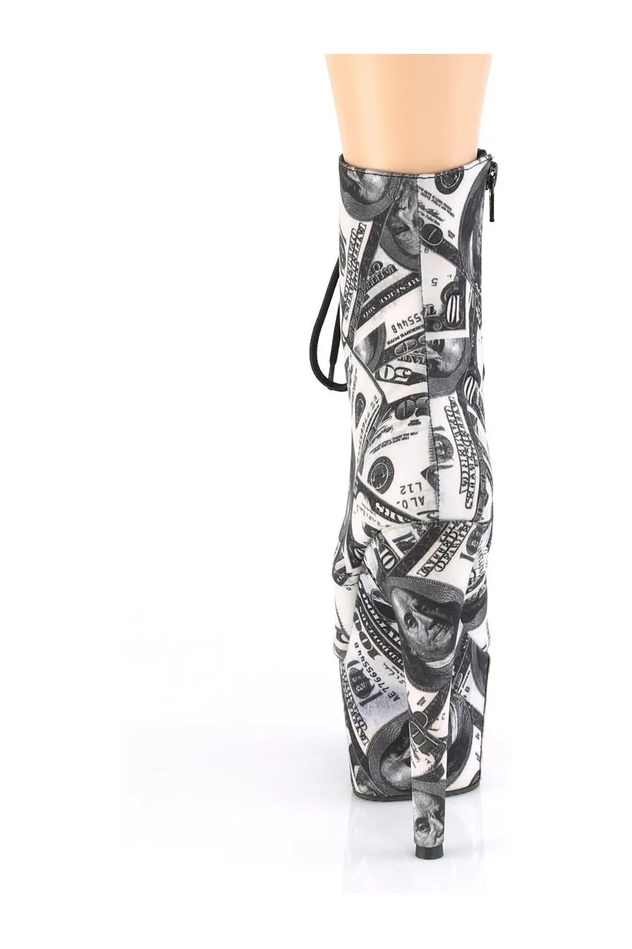 ADORE-1020DP Exotic Boot | White Fabric