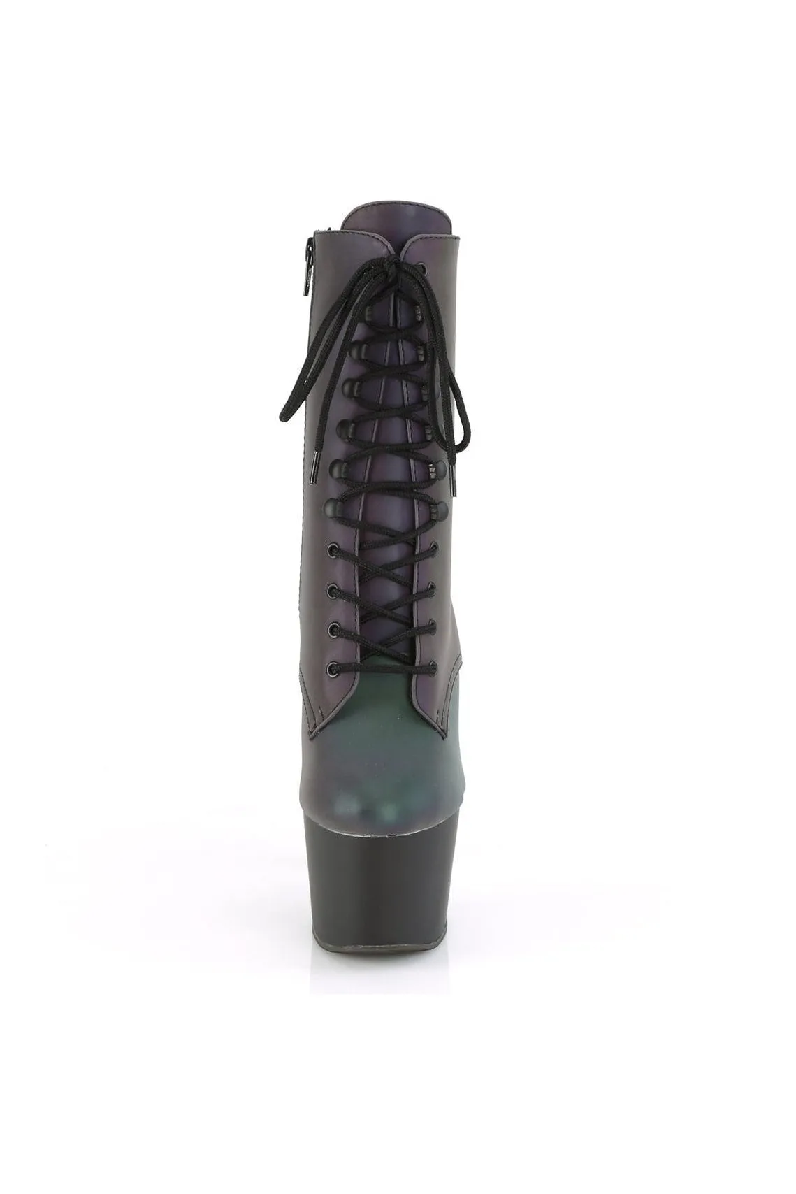 ADORE-1020REFL Exotic Boot | Green Faux Leather