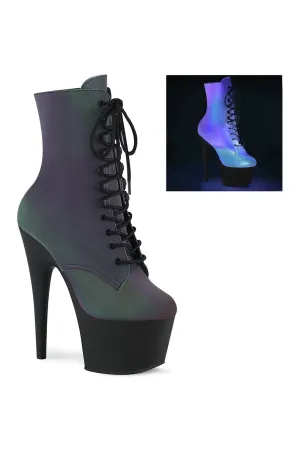 ADORE-1020REFL Exotic Boot | Green Faux Leather