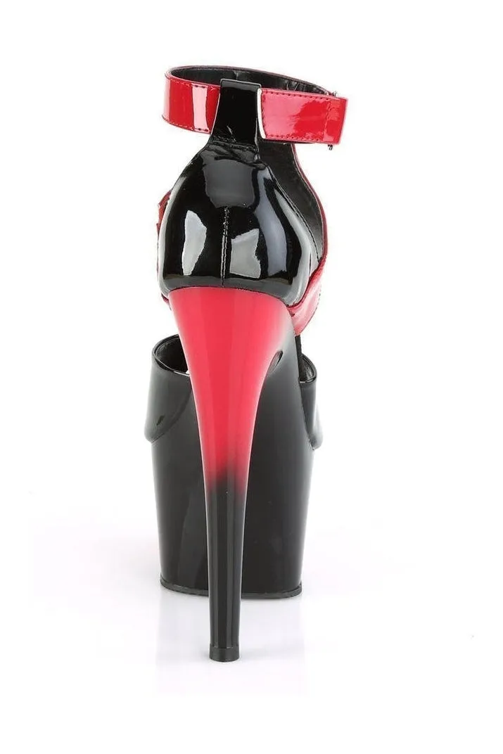 ADORE-700-16 Exotic Sandal | Black Patent