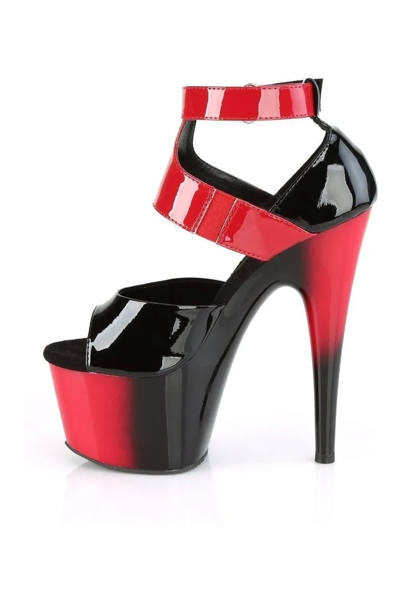 ADORE-700-16 Exotic Sandal | Black Patent