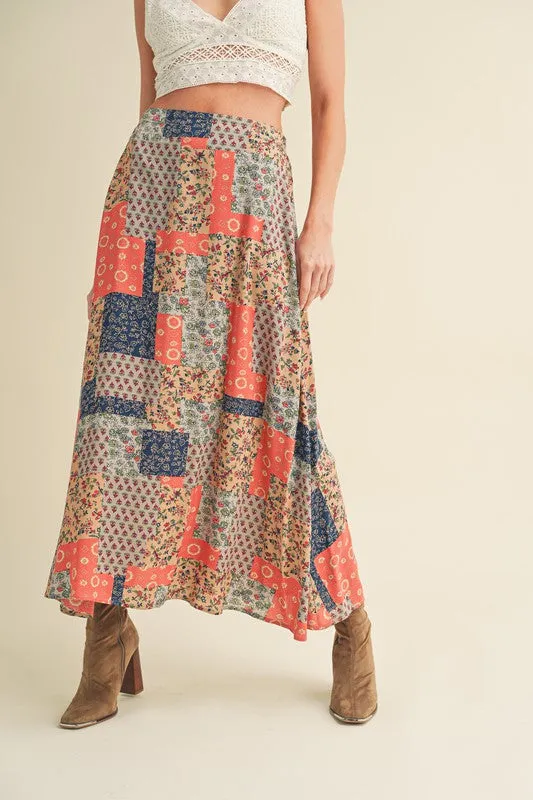 Aemi   Co Printed Maxi Skirt