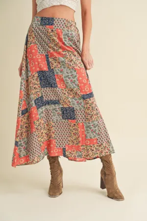 Aemi   Co Printed Maxi Skirt