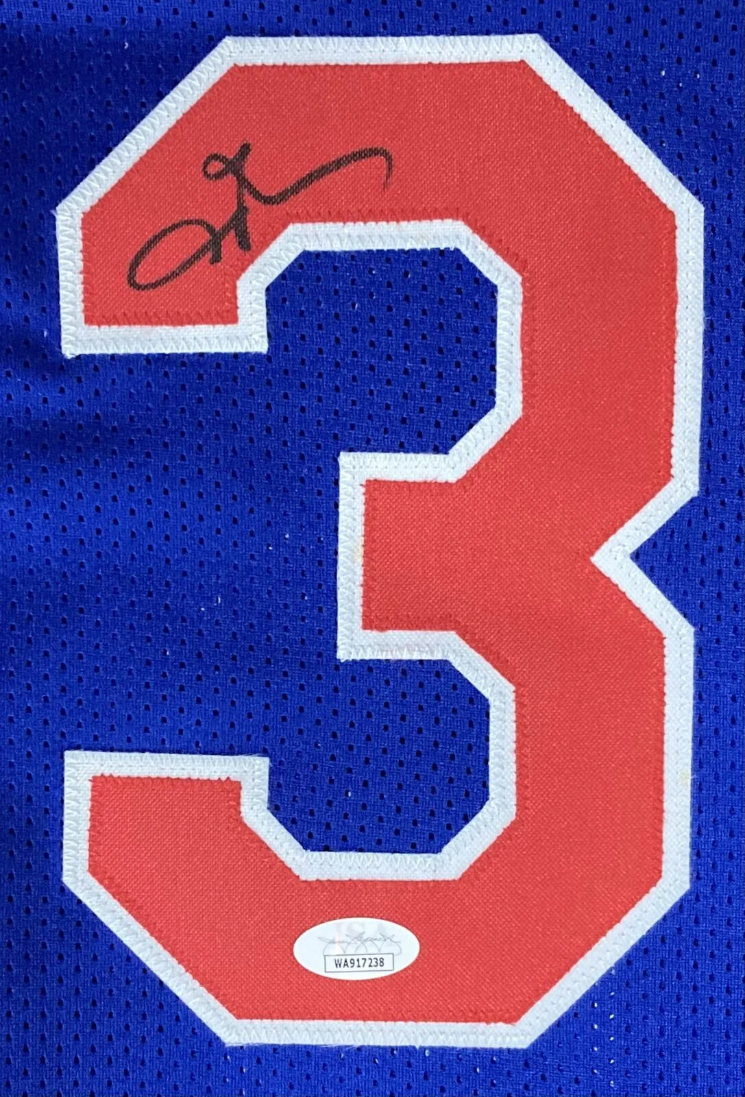 Allen Iverson Signed Custom Blue Pro-Style Basketball Jersey JSA ITP