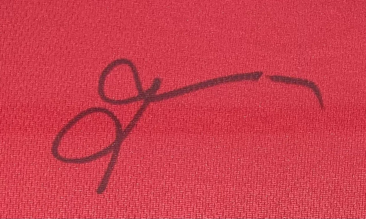 Allen Iverson Signed Framed Custom Red Pro-Style Basketball Jersey BAS