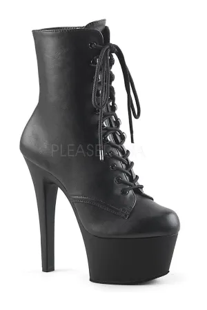 ASPIRE-1020 Platform Boot  | Black Faux Leather