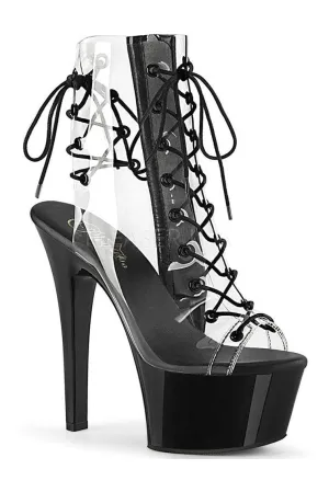 ASPIRE-600-30 Exotic Platform Sandal | Clear Vinyl