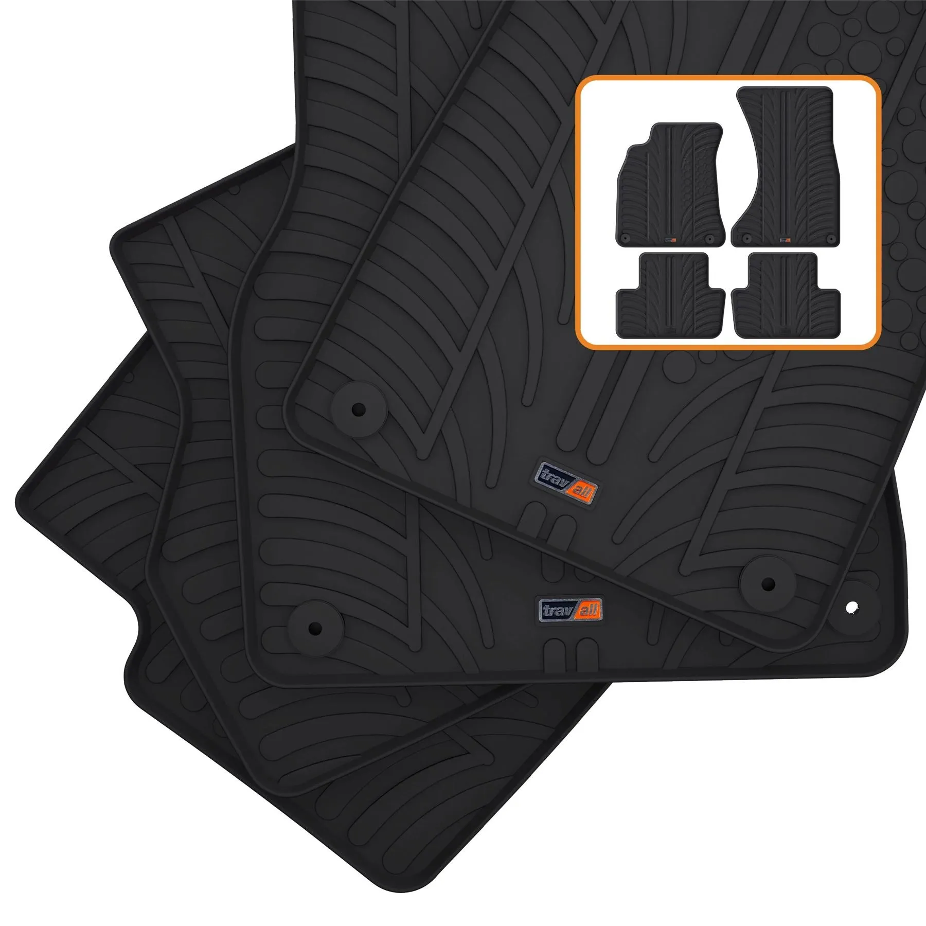 Audi A5 Cabriolet Rubber Car Mats (2009-2016)