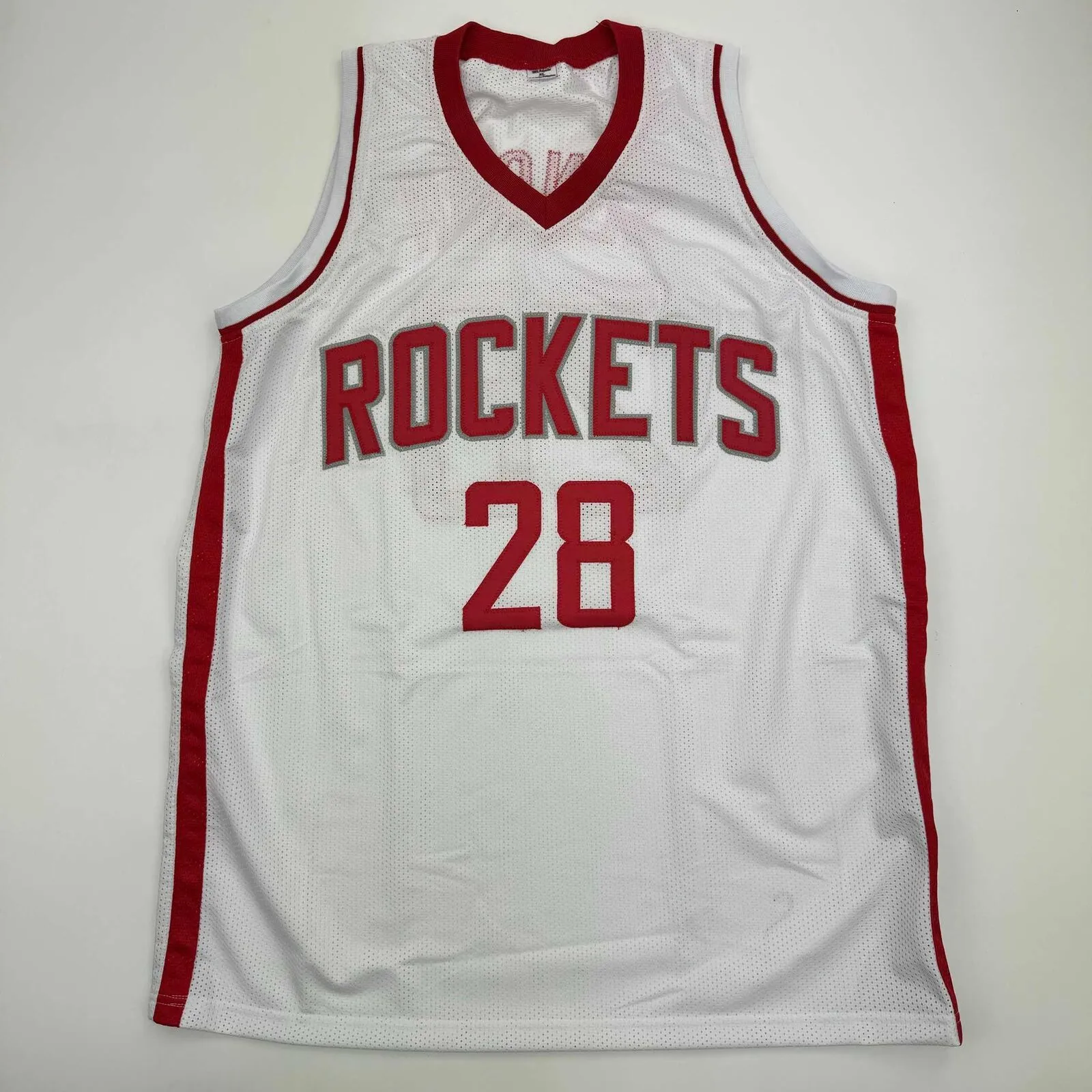 Autographed/Signed Alperen Sengun Houston White Basketball Jersey Beckett COA