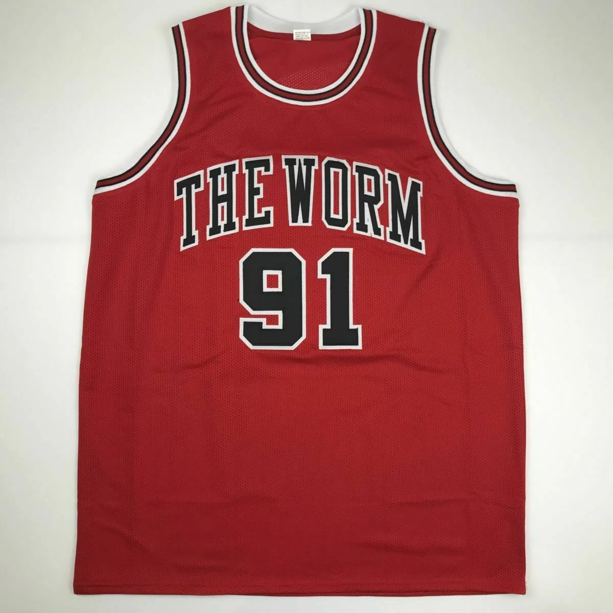 Autographed/Signed DENNIS RODMAN Chicago Red Basketball Jersey JSA COA Auto