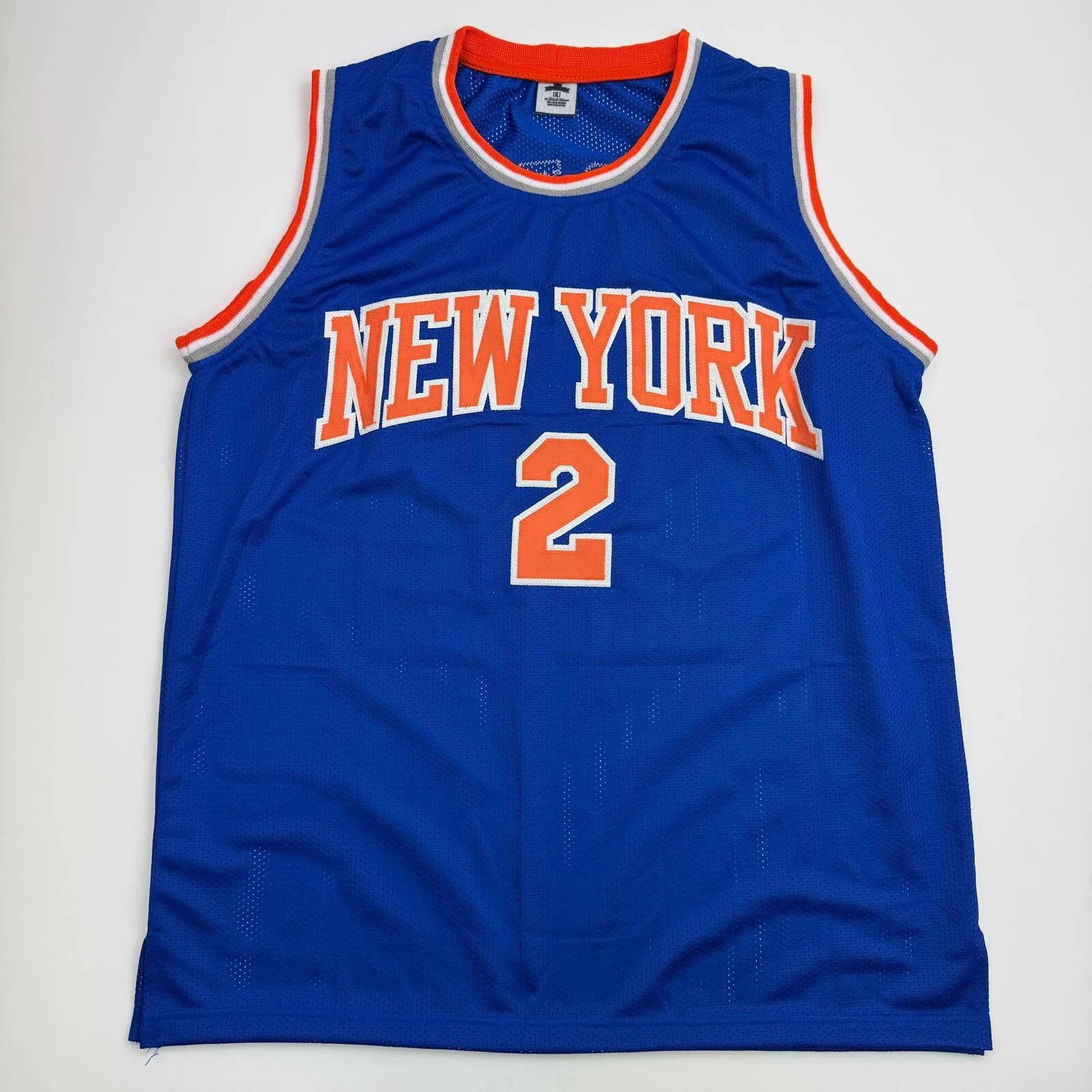 Autographed/Signed Duece Miles McBride New York Blue Basketball Jersey JSA COA