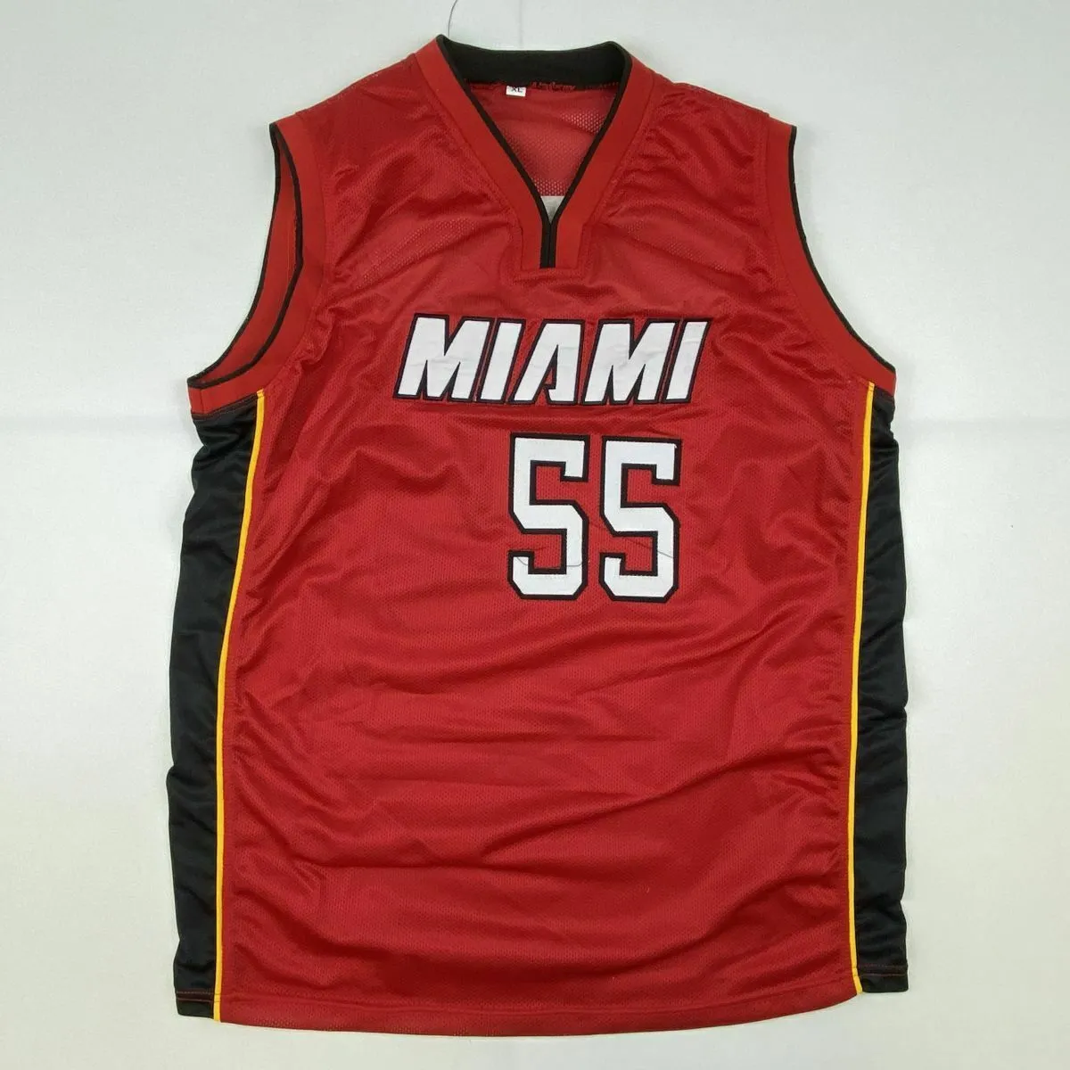 Autographed/Signed DUNCAN ROBINSON Miami Red Basketball Jersey JSA COA Auto