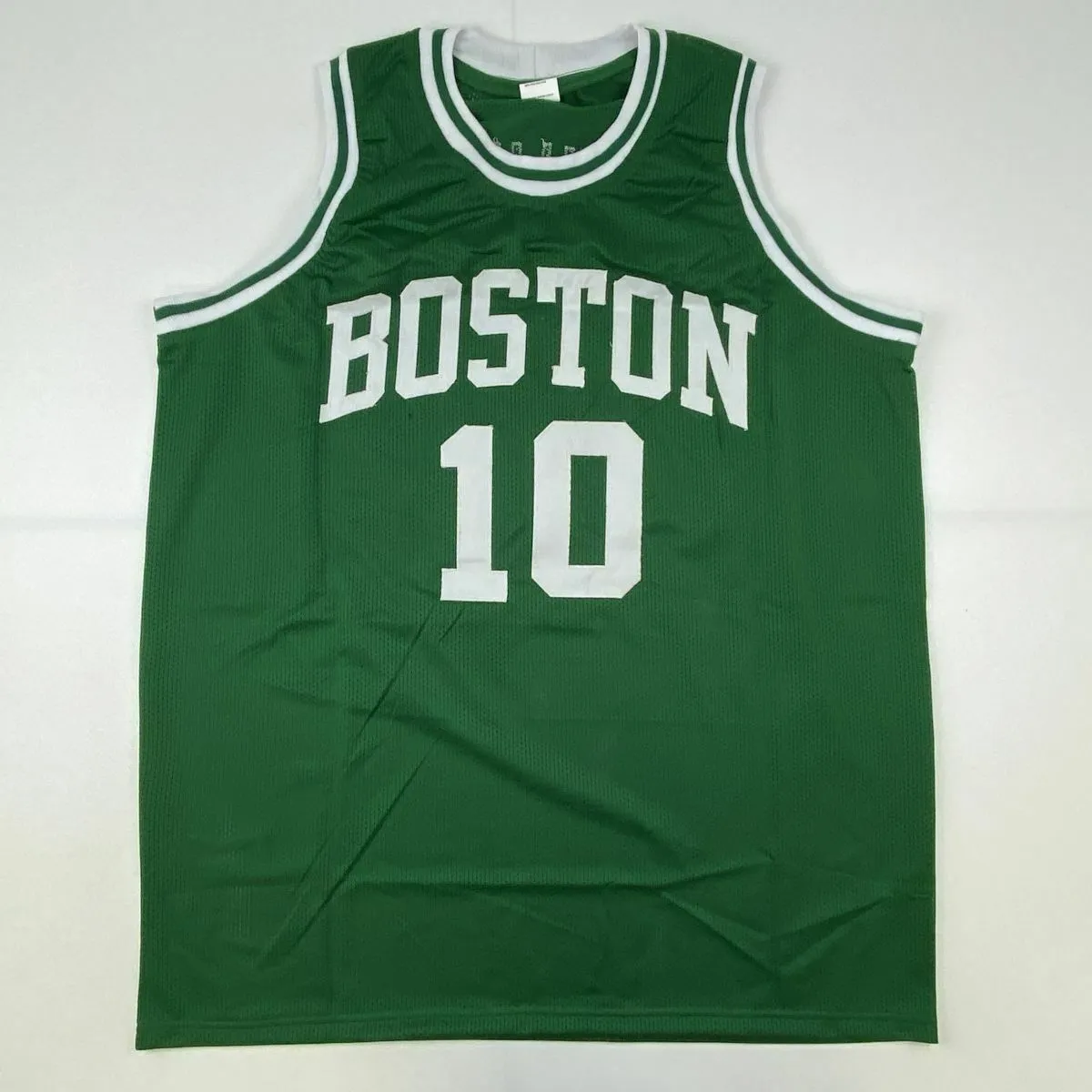 Autographed/Signed JO JO JOJO WHITE Boston Green Basketball Jersey JSA COA Auto