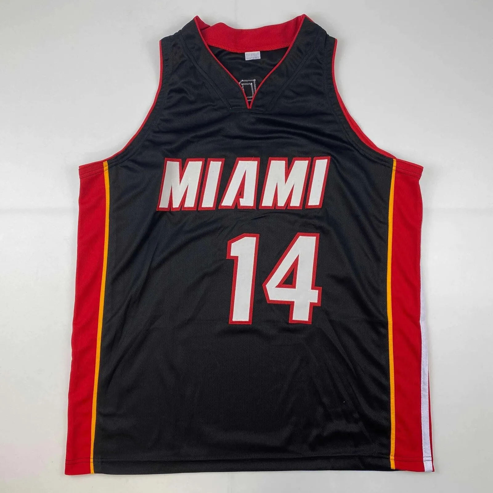 Autographed/Signed Tyler Herro Miami Black Basketball Jersey JSA COA