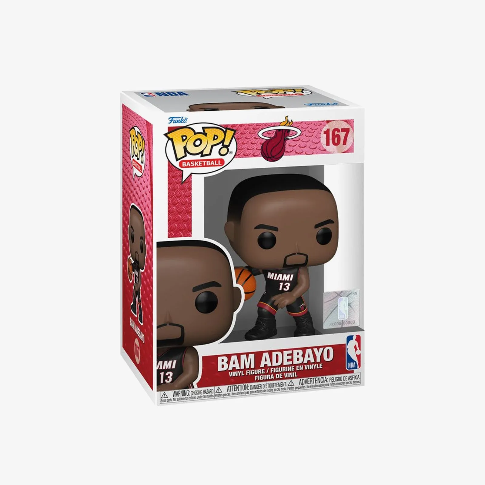 Bam Adebayo Miami Heat NBA Pop! Vinyl - Black