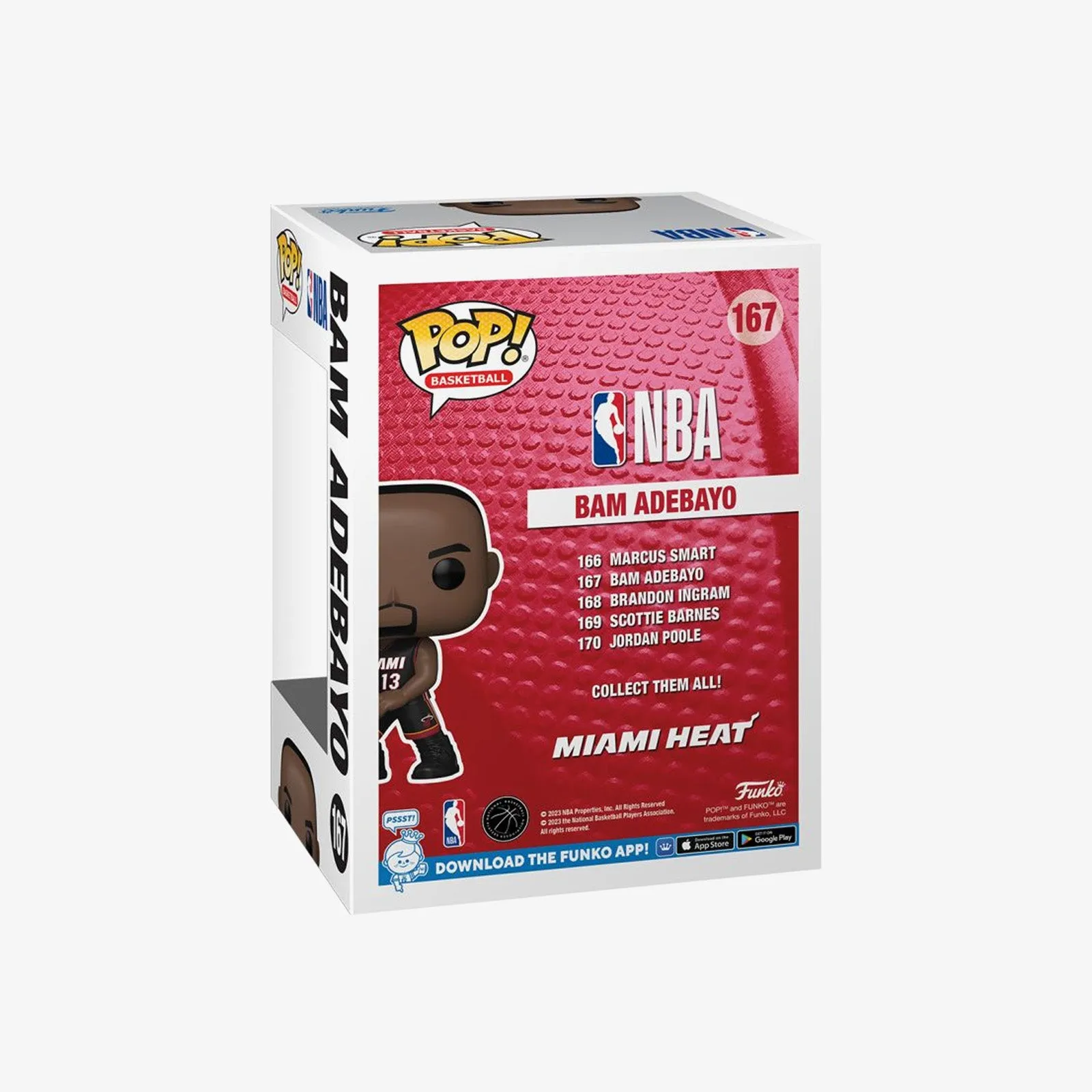 Bam Adebayo Miami Heat NBA Pop! Vinyl - Black