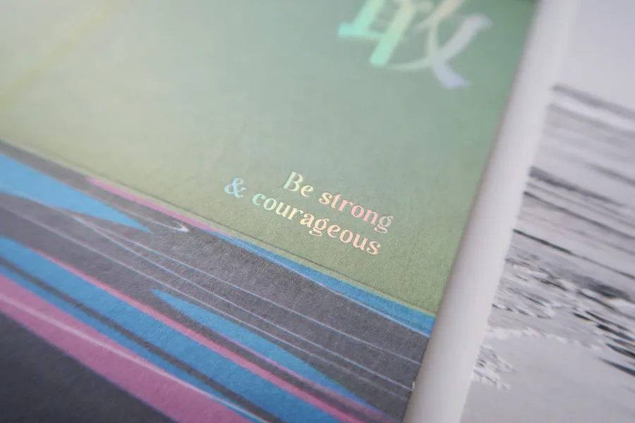Be Strong and Courageous 勇敢 {10th Anniversary Verse Card}