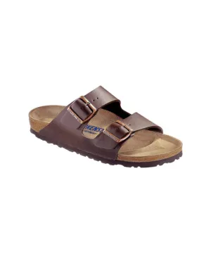 Birkenstock Arizona Birko-Flor Dark Brown Soft Footbed Sandals