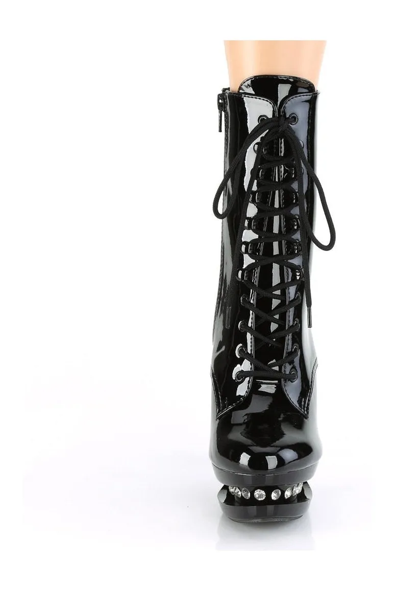 BLONDIE-R-1020 Exotic Boot | Black Patent