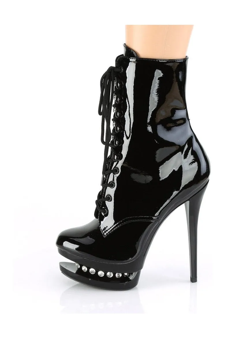 BLONDIE-R-1020 Exotic Boot | Black Patent