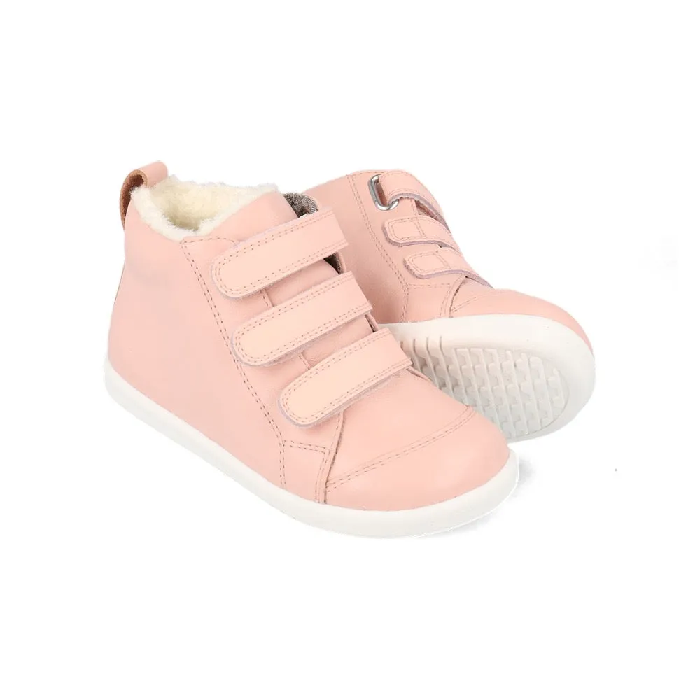 Bobux I Walk Hi Court Switch Arctic Seashell(silver Metalic   White) Trainers