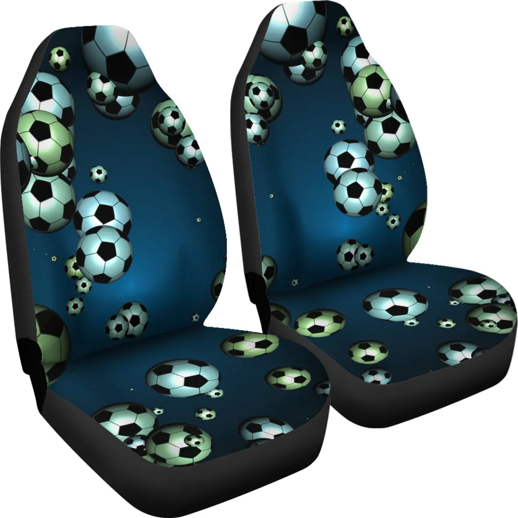 Bouncing Soccer Balls Car Seat Cover (Set of 2)