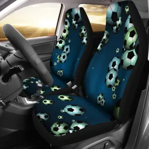 Bouncing Soccer Balls Car Seat Cover (Set of 2)