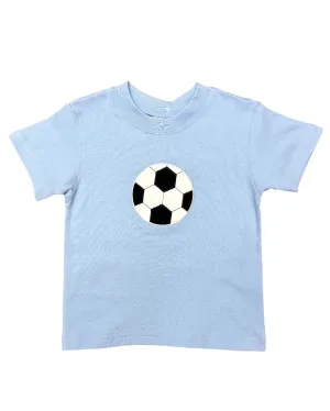 Boys S/S Shirt w/ Soccer Ball - Sky Blue