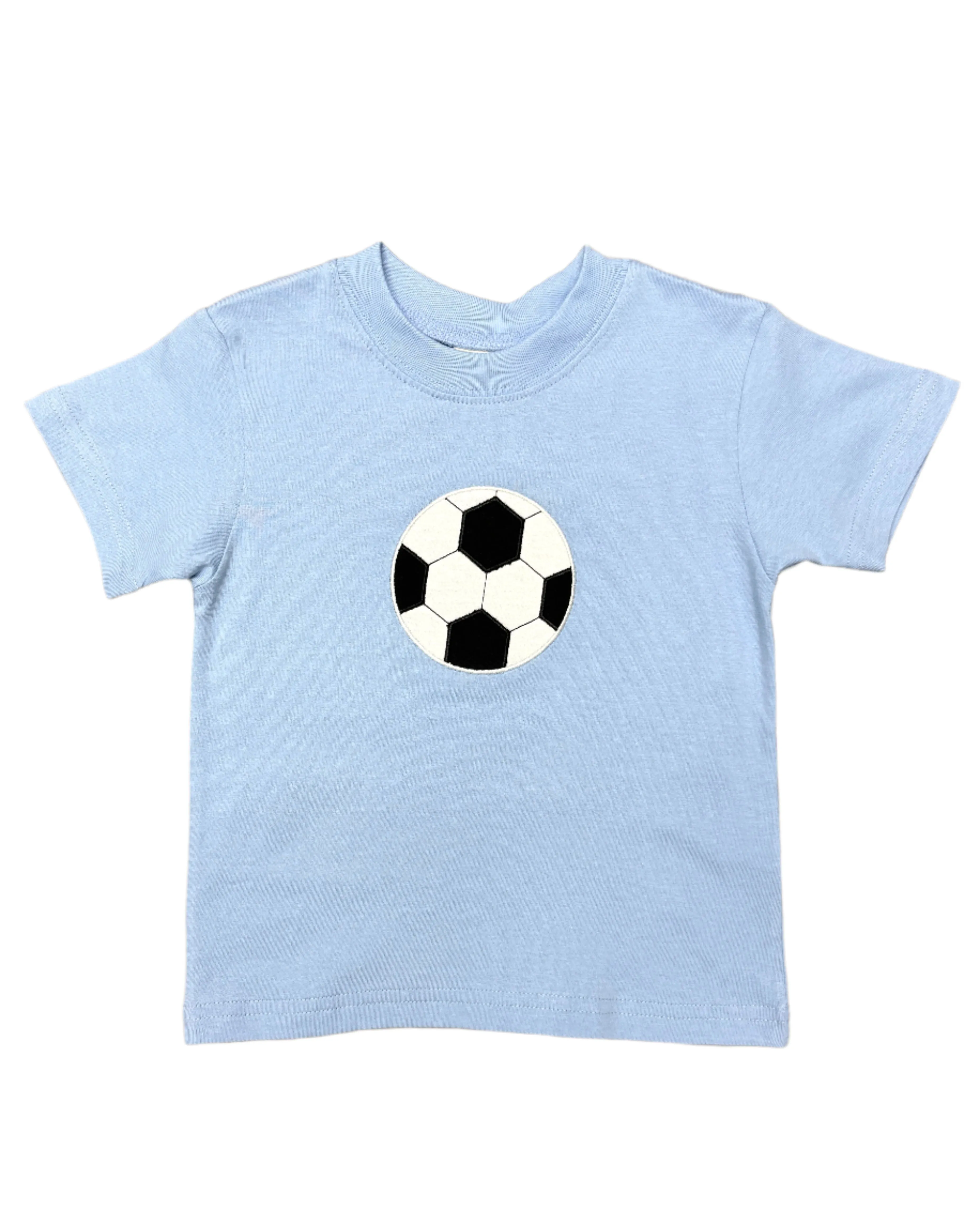 Boys S/S Shirt w/ Soccer Ball - Sky Blue