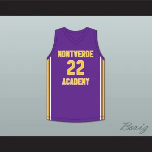 Caleb Houstan 22 Montverde Academy Eagles Purple Basketball Jersey 1