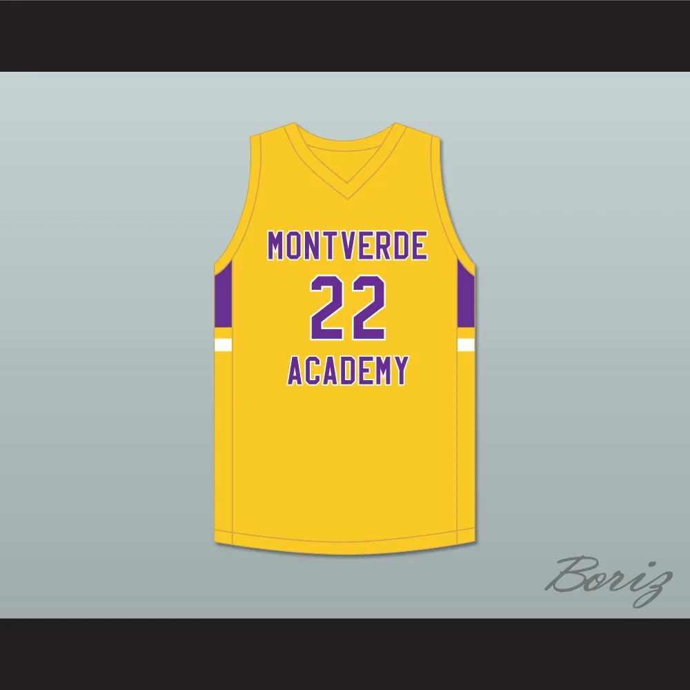 Caleb Houstan 22 Montverde Academy Eagles Yellow Basketball Jersey 2